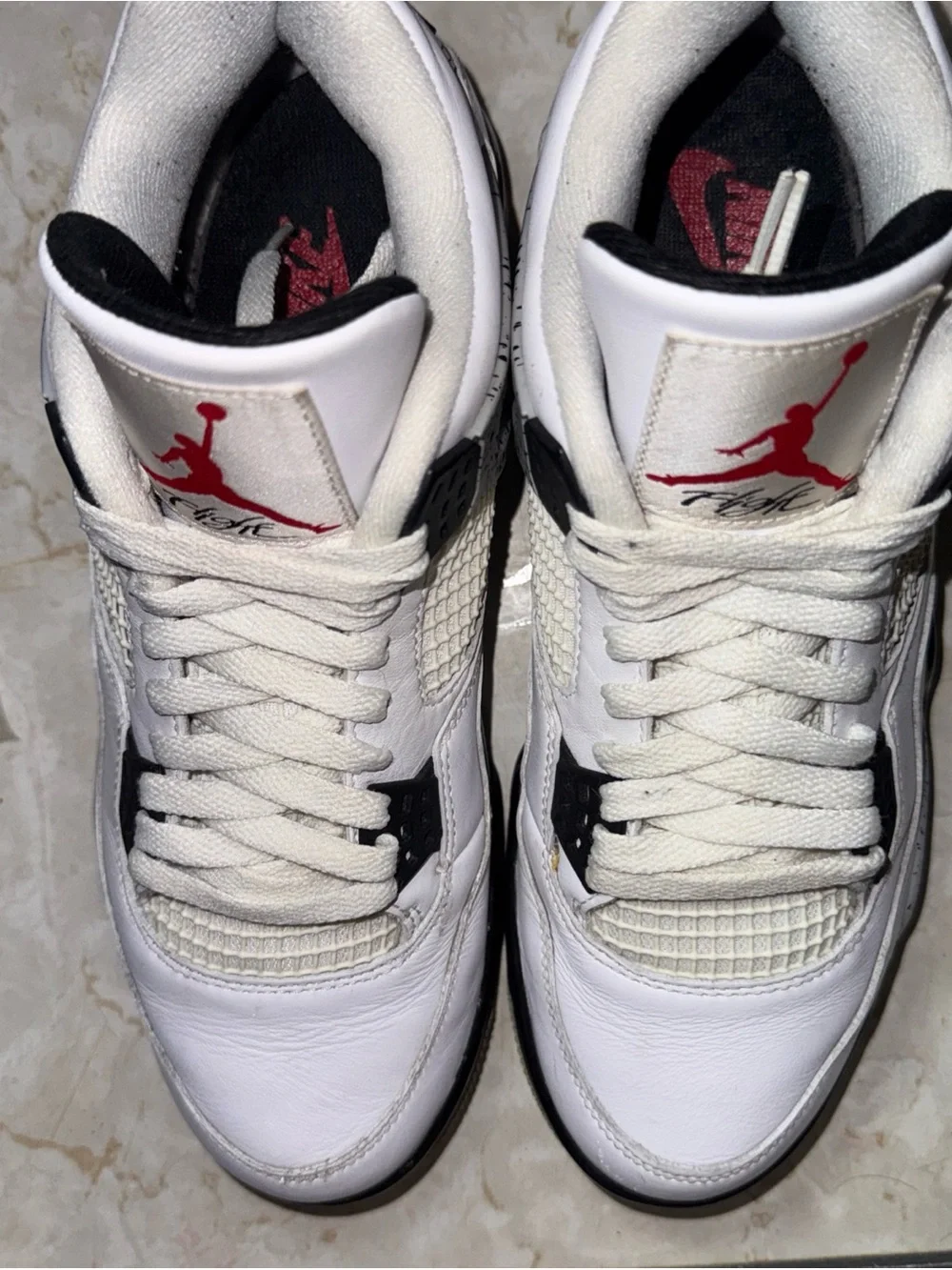 VNDS NEW IN BOX Air Size 10 Jordan 4 Retro OG White Cement Grey 2016